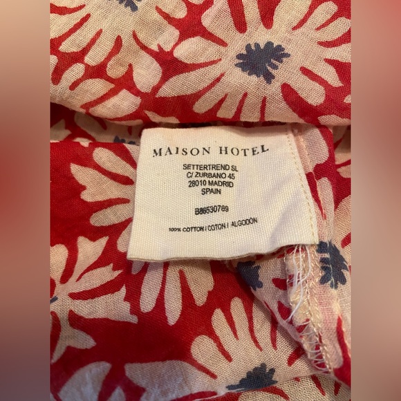Maison Hotel Nadina Blouse Las Dalias Print Size M - Picture 12 of 13